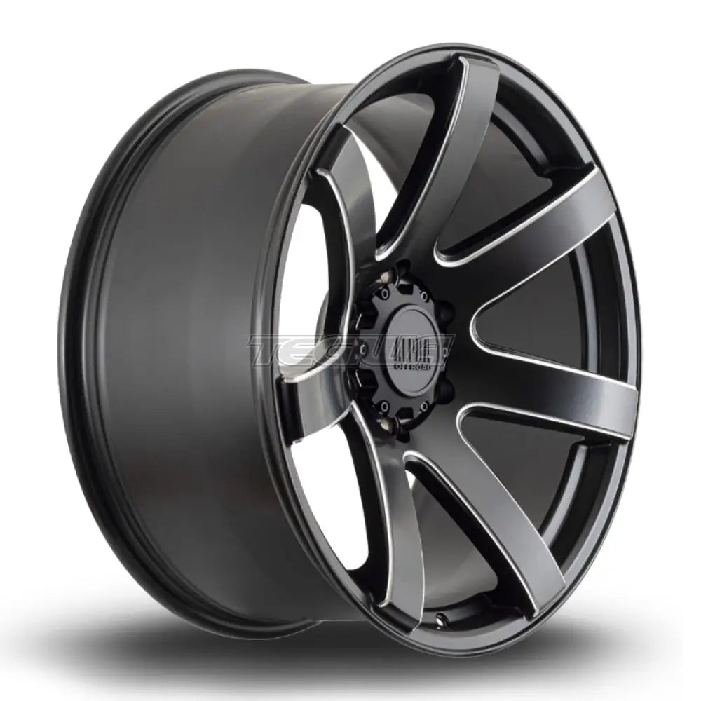 Alpha Offroad Gauntlet Alloy Wheel 20x9 ET10 6x114 Satin Black Milled 66.1mm CB Alloy Wheels