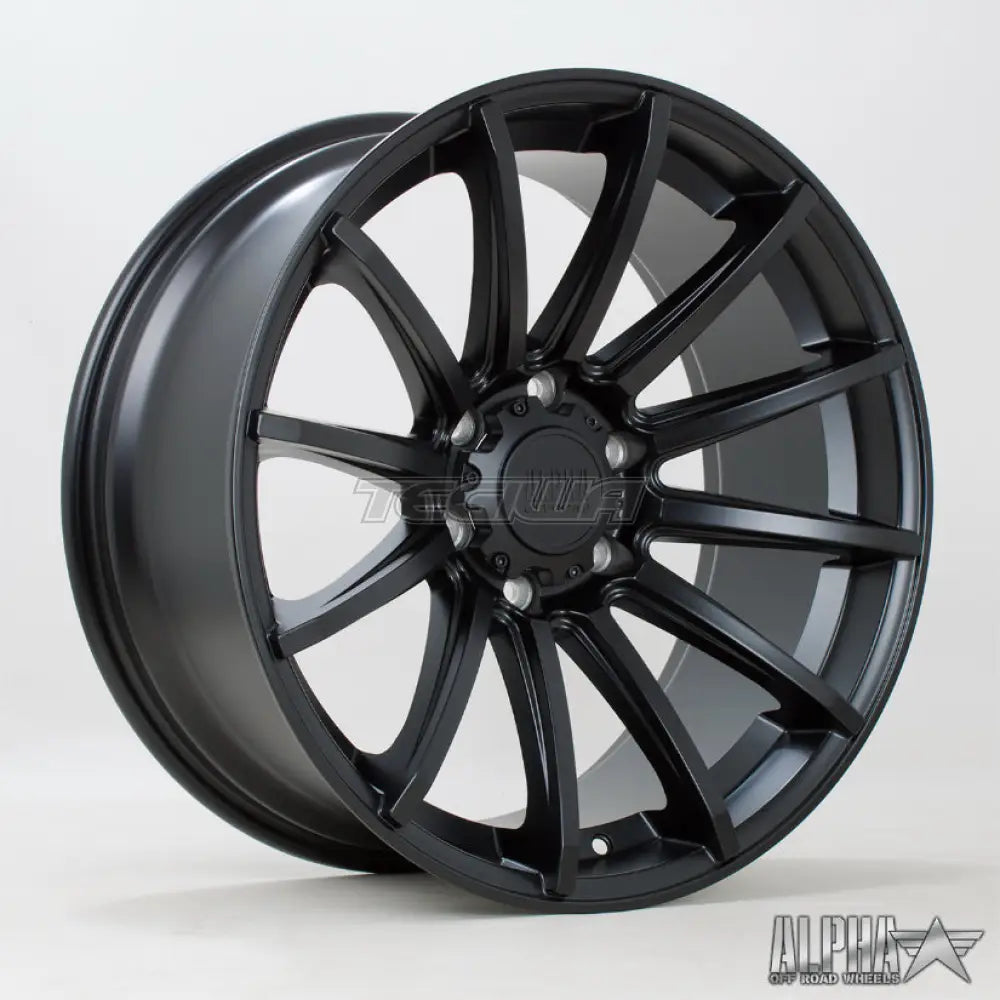 Alpha Offroad Machete Alloy Wheel 20x9 ET10 6x114 Satin Black 66.1mm CB Alloy Wheels