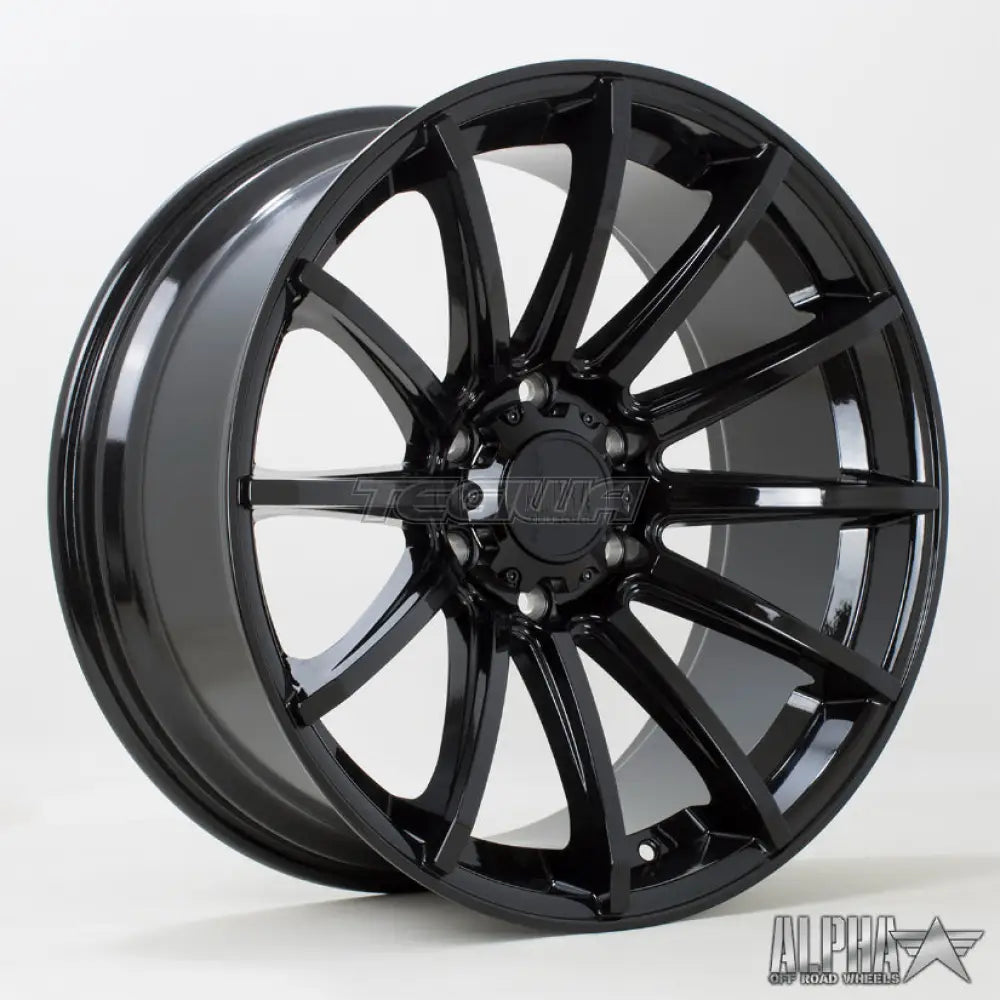 Alpha Offroad Machete Alloy Wheel 20x9 ET10 6x139 Black 106.1mm CB Alloy Wheels