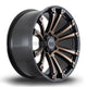 Alpha Offroad Maverick Alloy Wheel 20x9 ET10 6x114 Satin Black Bronze Spokes 66.1mm CB Alloy Wheels