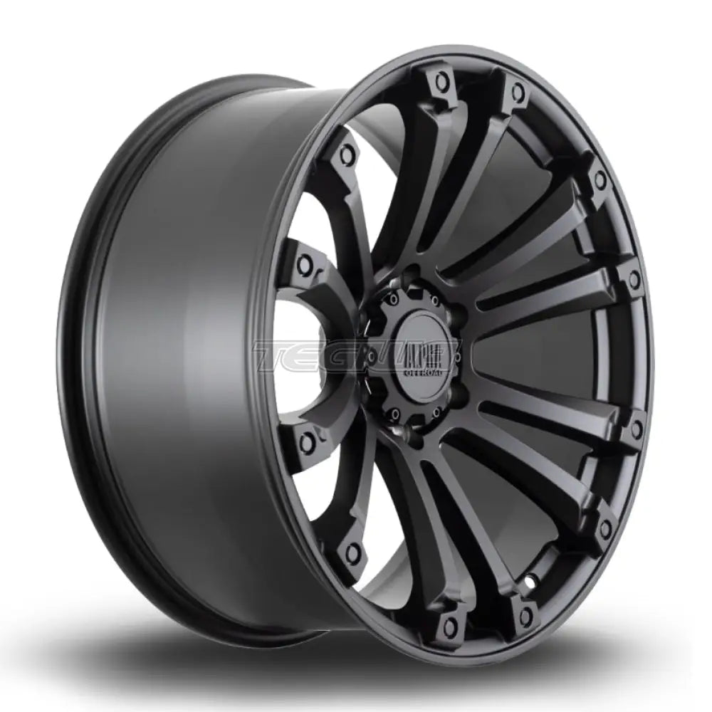 Alpha Offroad Maverick Alloy Wheel 20x9 ET10 6x139 Satin Black 106.1mm CB Alloy Wheels