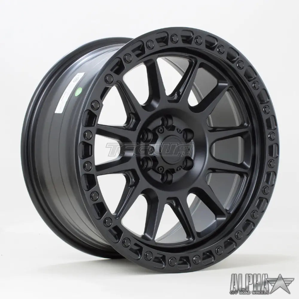 Alpha Offroad Podium Alloy Wheel 18x9 ET15 6x114 Satin Black 66.1mm CB Alloy Wheels