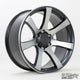 Alpha Offroad RIOT Alloy Wheel 20x9 ET10 6x139 Satin Black Machined Face 106.1mm CB Alloy Wheels