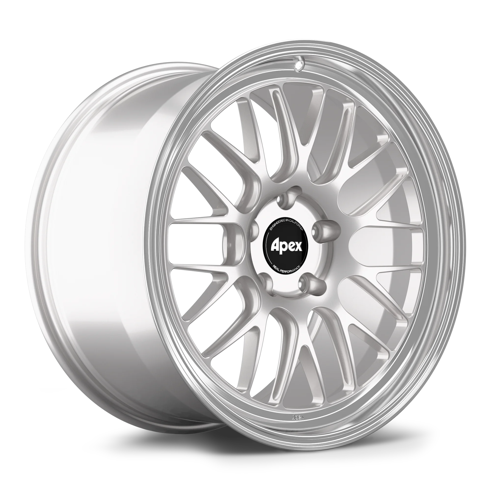Apex ML-10RT Alloy Wheel 20x11 ET50 5x130 71.6mm CB Race Silver - Machined Lip Alloy Wheels