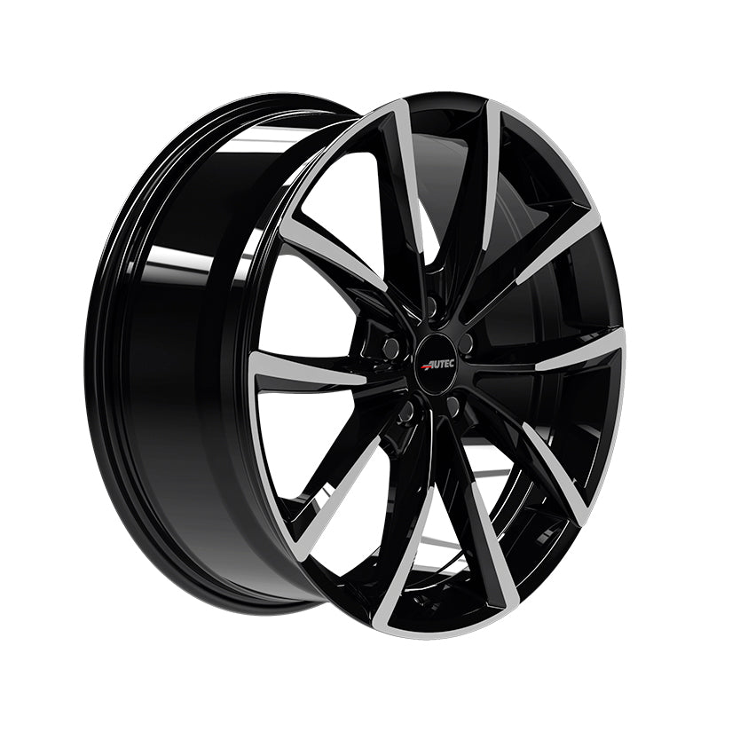 AUTEC Astana Alloy Wheel 17x7 ET51 5x100 Black Polished 57.1mm CB