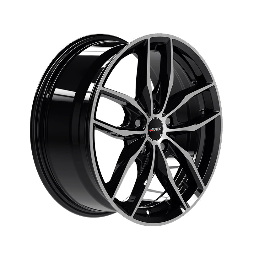 AUTEC Bavaris Alloy Wheel 17x7.5 ET54 5x112 Black Polished 66.6mm CB