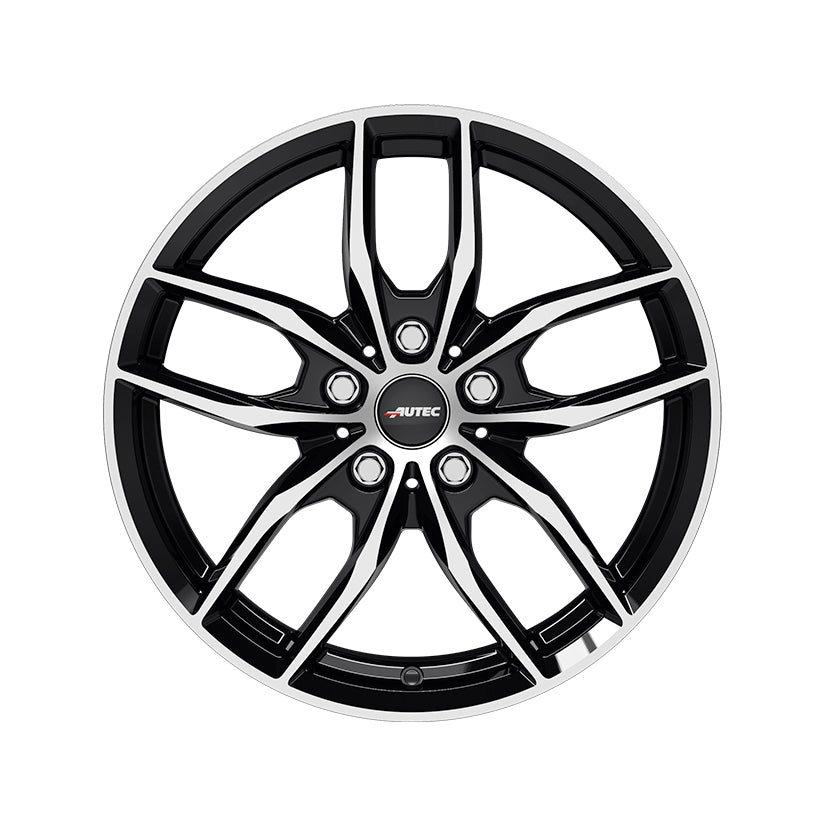 AUTEC Bavaris Alloy Wheel 16x7 ET52 5x112 Black Polished 66.6mm CB