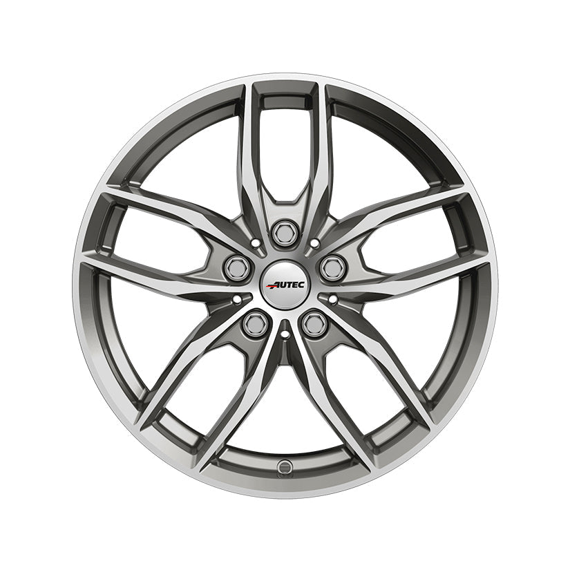 AUTEC Bavaris Alloy Wheel 18x8 ET54 5x112 Titanium Silver Polished 66.6mm CB