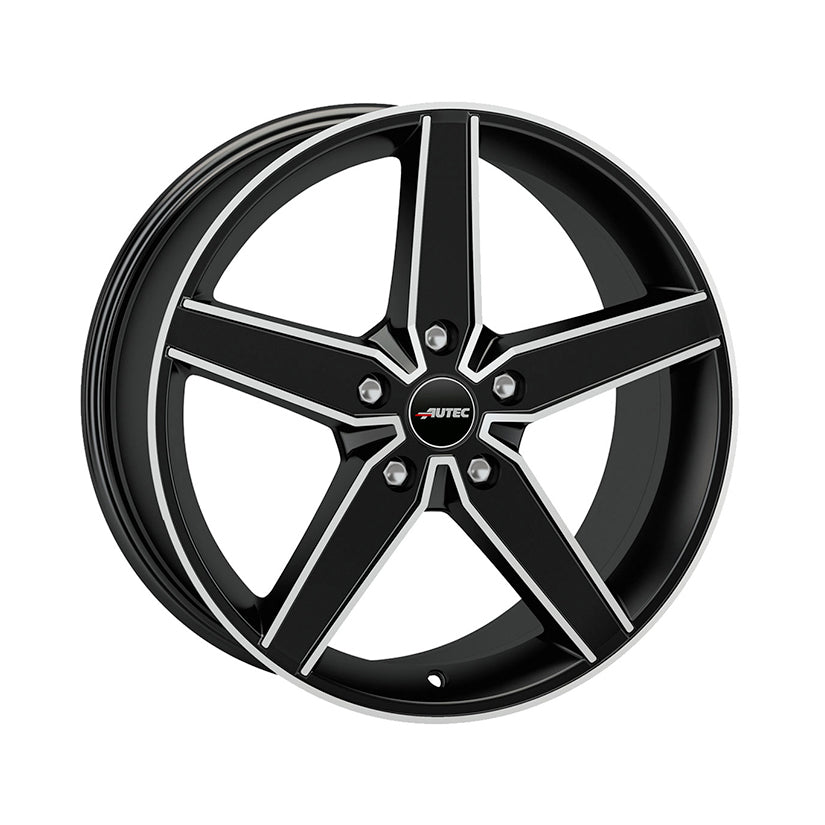 AUTEC Delano Alloy Wheel 17x7.5 ET45 5x112 Black Matt Polished 70mm CB