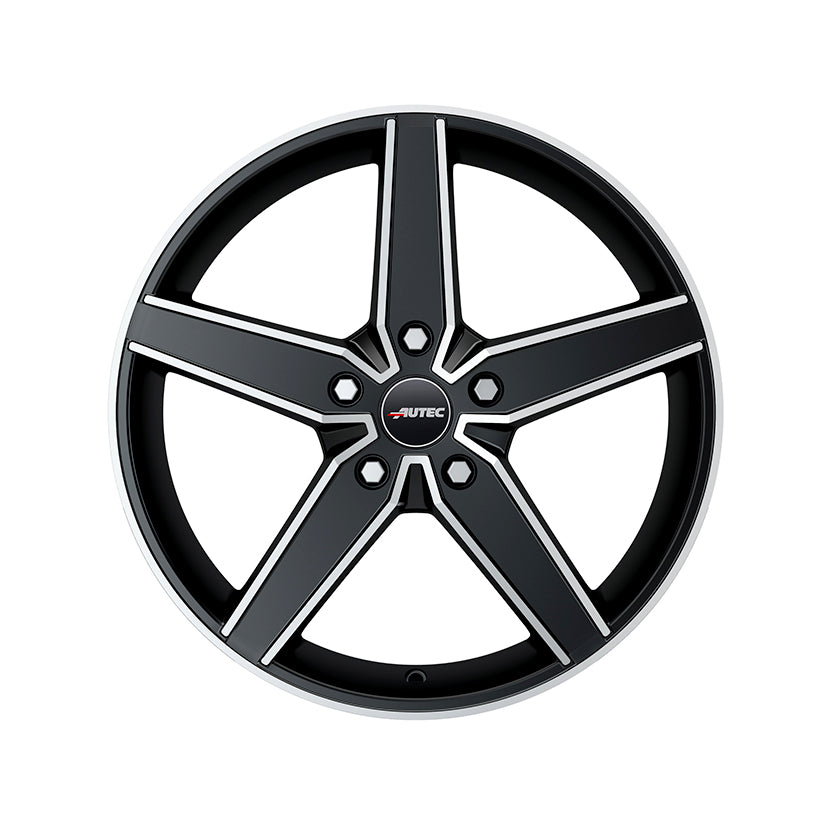 AUTEC Delano Alloy Wheel 19x8 ET45 5x112 Black Matt Polished 70mm CB