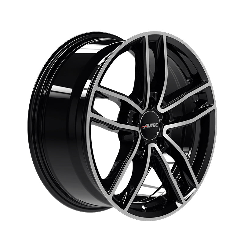 AUTEC Mercador Alloy Wheel 18x8 ET38 5x112 Black Polished 66.5mm CB
