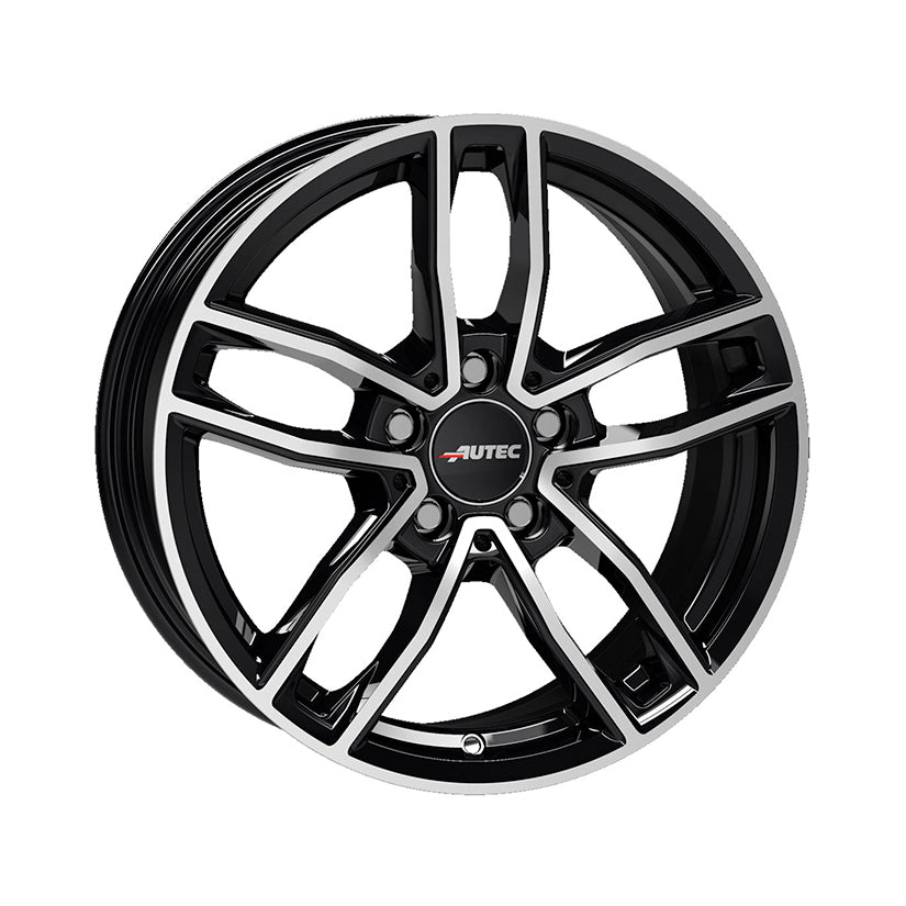 AUTEC Mercador Alloy Wheel 18x8 ET32.5 5x112 Black Polished 66.5mm CB