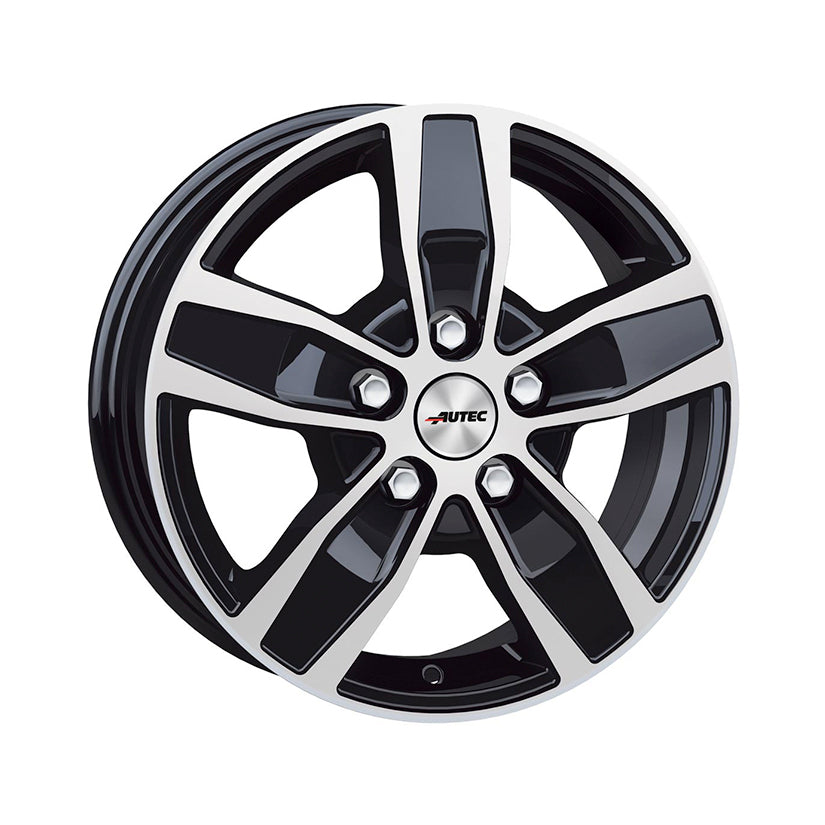 AUTEC Quantro Alloy Wheel 15x6 ET60 5x118 Black Polished 71.1mm CB