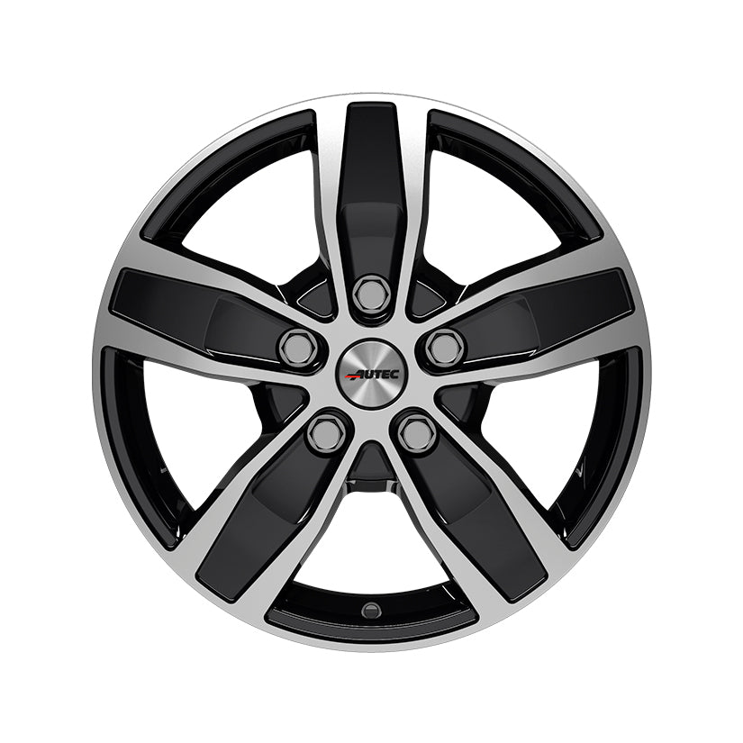 AUTEC Quantro Alloy Wheel 16x6.5 ET52 5x112 Black Polished 66.5mm CB