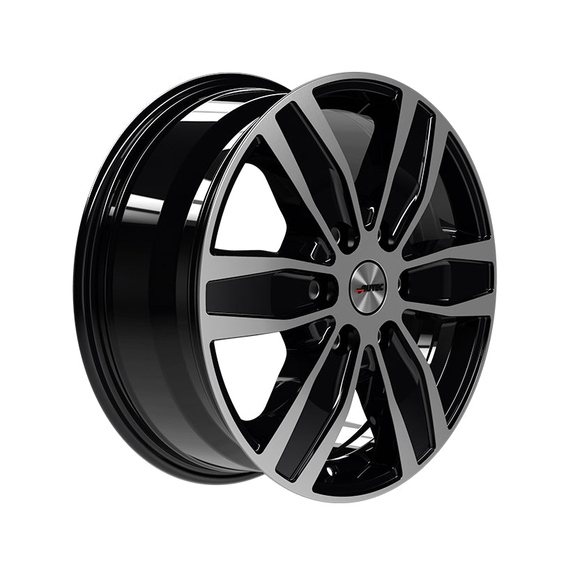AUTEC Quantro Alloy Wheel 17x7 ET57 6x130 Black Polished 84.1mm CB