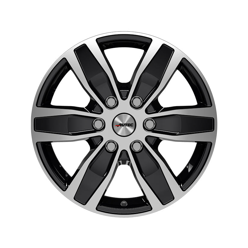 AUTEC Quantro Alloy Wheel 17x7 ET57 6x139 Black Polished 92.4mm CB