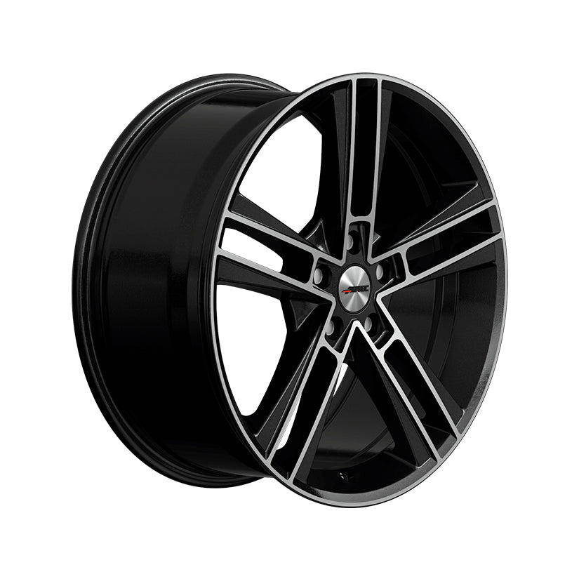 AUTEC Rias Alloy Wheel 20x8.5 ET40 5x120 Black Metallic Polished 64.1mm CB