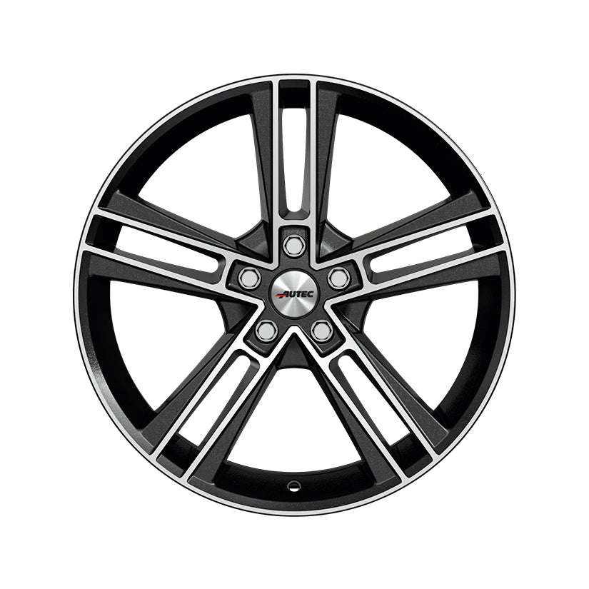 AUTEC Rias Alloy Wheel 20x8.5 ET40 5x120 Black Metallic Polished 64.1mm CB