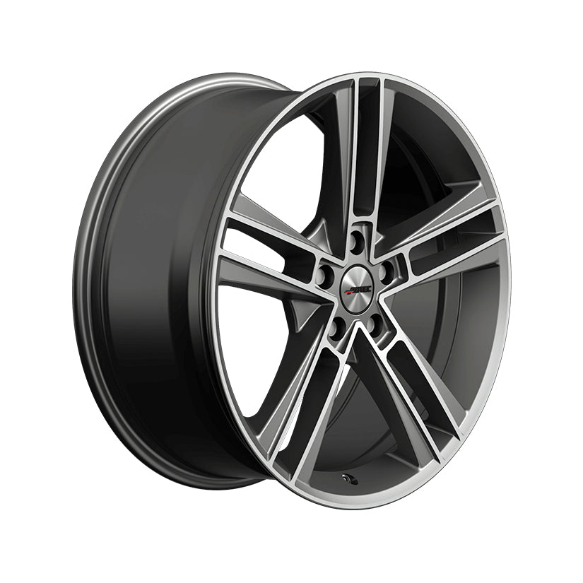 AUTEC Rias Alloy Wheel 20x8.5 ET48 5x112 Titanium Silver Matt Polished 70mm CB