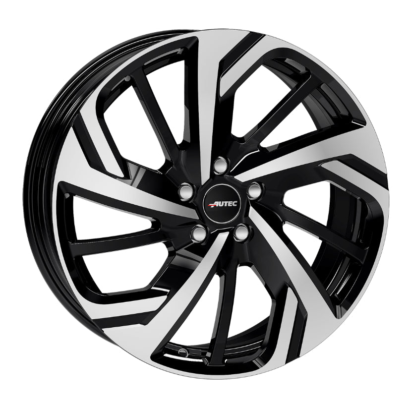 AUTEC Rixon Alloy Wheel 19x8 ET50 5x108 Black Polished 63.3mm CB