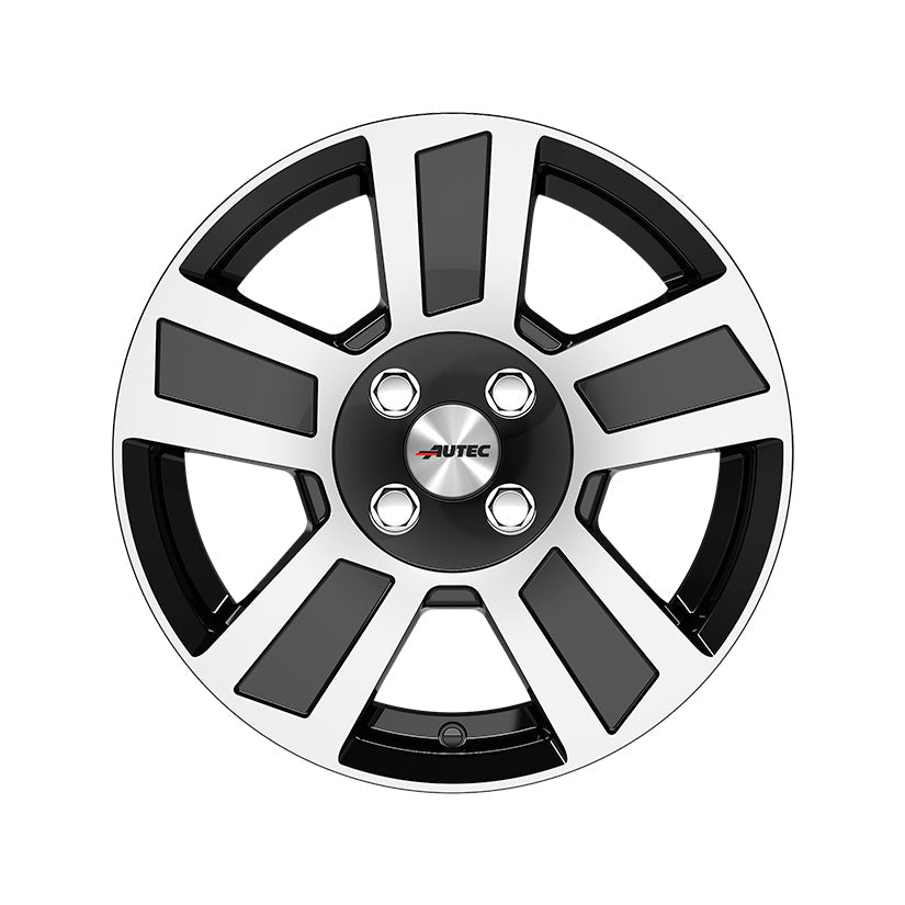 AUTEC Tigris Alloy Wheel 15x6 ET30 4x100 Black Polished 66.6mm CB