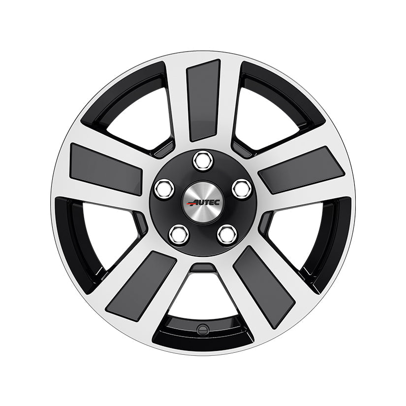 AUTEC Tigris Alloy Wheel 15x6 ET30 5x112 Black Polished 66.6mm CB