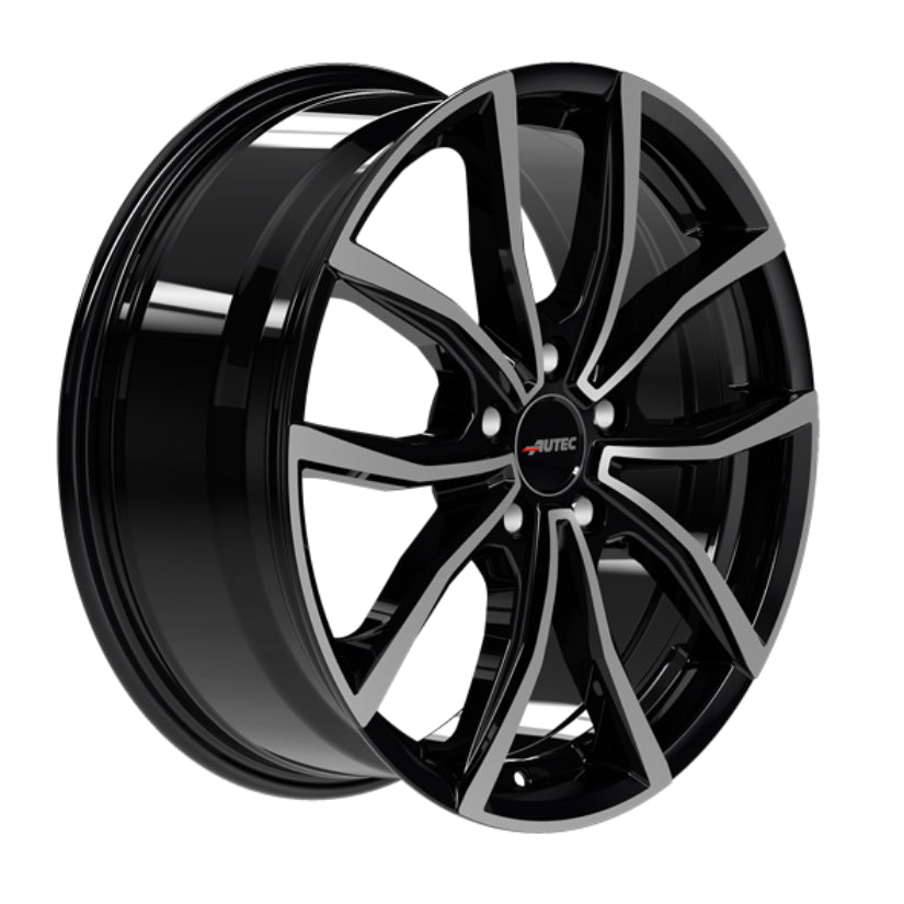 AUTEC Vidron Alloy Wheel 18x7.5 ET40 5x112 Black Polished 57.1mm CB