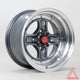 Autostar Classic Alloy Wheel 15x8 ET0 4x100,4x114 Gunmetal Polished Lip 73.1mm CB Alloy Wheels