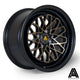 Autostar Geo Alloy Wheel 15x8 ET25 4x100 Black Bronze Face 67.1mm CB Alloy Wheels
