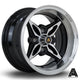 Autostar Kanji Alloy Wheel 13x7 ET-7 4x114 Gloss Black Polished Face 73.1mm CB Alloy Wheels