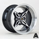 Autostar Kanji Alloy Wheel 14x9 ET-13 4x100 Gloss Black Polished Face 73mm CB Alloy Wheels