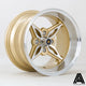 Autostar Kanji Alloy Wheel 14x9 ET-13 4x100 Gold Polished Face 73mm CB Alloy Wheels