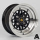 Autostar Korin Alloy Wheel 12x6 ET-9 4x101 Black Polished Lip 65.1mm CB Alloy Wheels