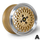 Autostar Minus Alloy Wheel 15x7.5 ET25 4x108 Gold Polished Lip 67.1mm CB Alloy Wheels