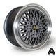 Autostar Minus Alloy Wheel 17x8 ET30 4x100 Gunmetal Polished Lip 67.1mm CB Alloy Wheels