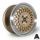 Autostar Minus Alloy Wheel 17x8 ET35 5x112 Gold Polished Lip 73mm CB Alloy Wheels