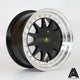Autostar Raider Alloy Wheel 15x7.5 ET20 4x100,4x108 Black Polished Lip 67.1mm CB Alloy Wheels
