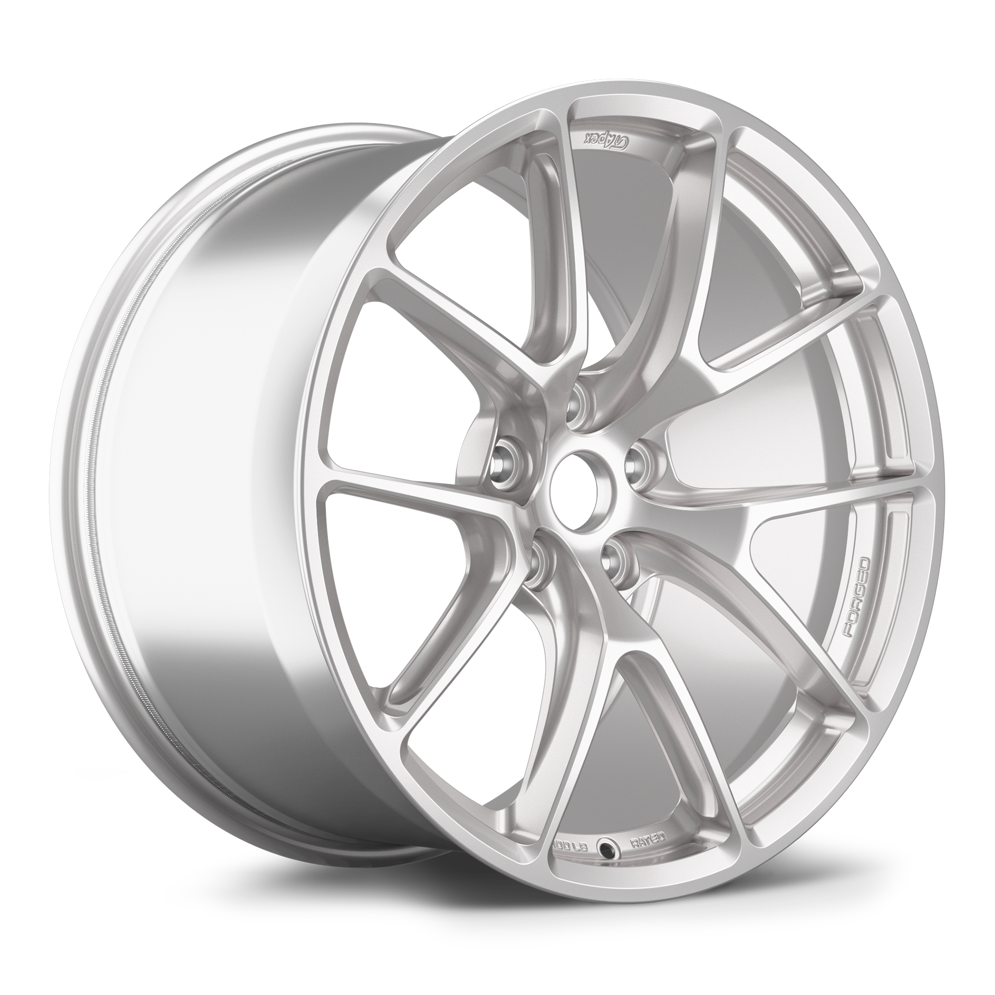 Apex VS-5RE Forged Alloy Wheel 19x9.5 ET22 5x120 Race Silver 72.56mm CB