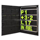 Bg Racing Standard Pit Board Kit And Bag Silver Frame / Yellow Numbers Tools