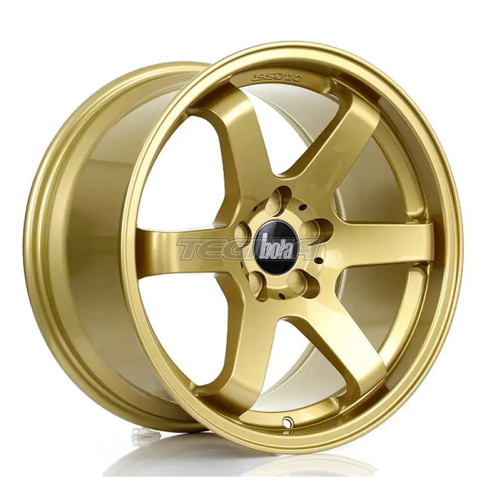 BOLA B1 Alloy Wheel 18x9.5 5x100 ET30 To 45 72.6mm CB Gold Alloy Wheels