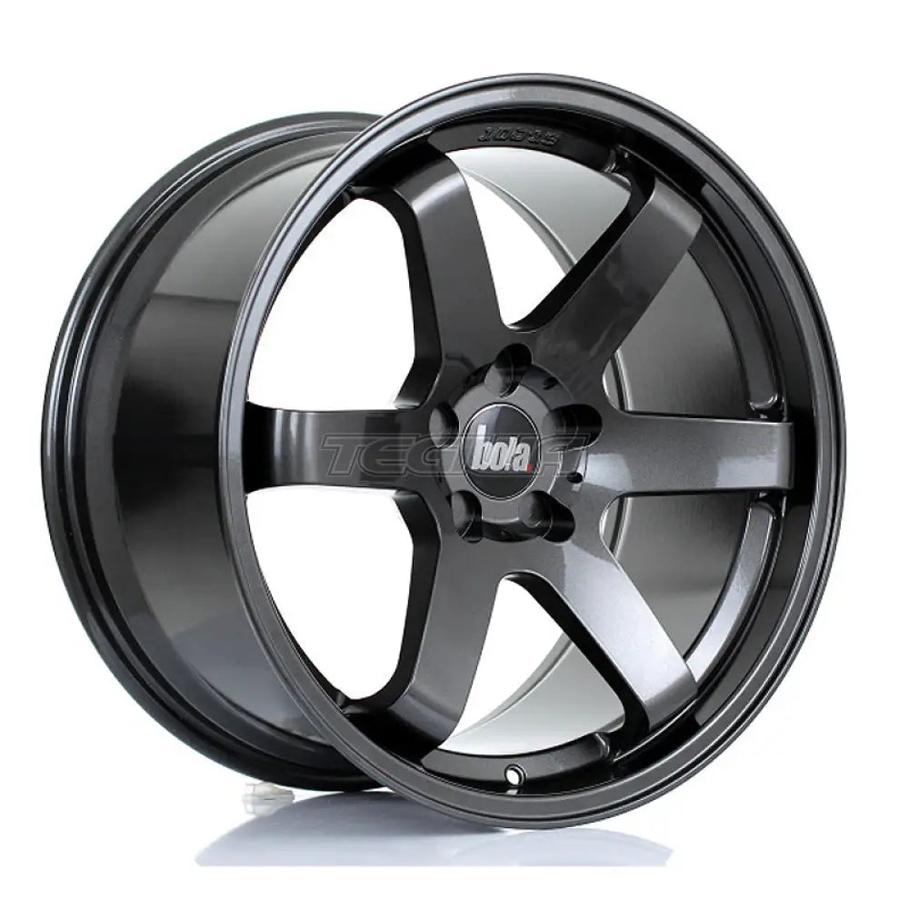 BOLA B1 Alloy Wheel 19x10 5x100 ET25 To 45 72.6mm CB Gloss Gunmetal Alloy Wheels
