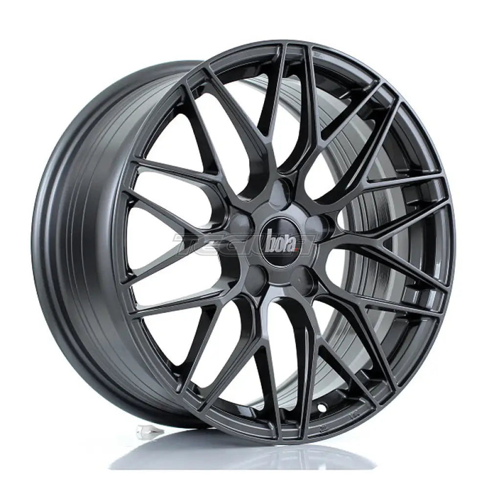 BOLA B17 Alloy Wheel 17x8 5x120 ET35 To 45 72.6mm CB Gloss Gunmetal Alloy Wheels