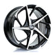 BOLA B18 Alloy Wheel 19x8.5 5x100 ET25 To 45 72.6mm CB Black Polished Face Alloy Wheels