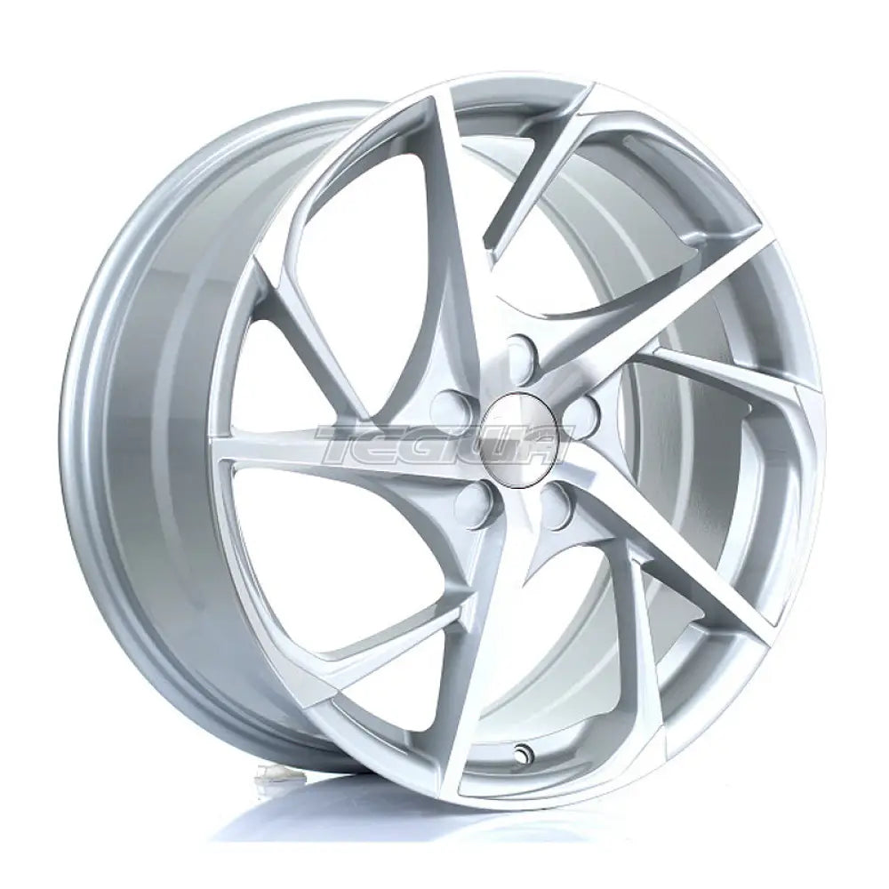 BOLA B18 Alloy Wheel 19x8.5 5x110 ET25 To 45 72.6mm CB Silver Polished Face Alloy Wheels