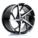 BOLA B18 Alloy Wheel 19x9.5 5x100 ET25 To 45 72.6mm CB Black Polished Face Alloy Wheels