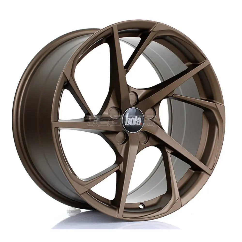 BOLA B18 Alloy Wheel 19x9.5 5x100 ET25 To 45 72.6mm CB Matt Bronze Alloy Wheels