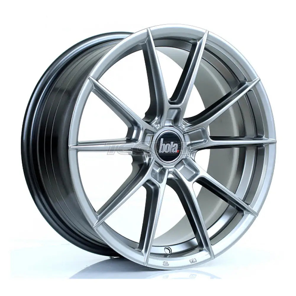 BOLA B19 Alloy Wheel 17x7.5 5x112 ET40 To 45 72.6mm CB Hyper Black Alloy Wheels