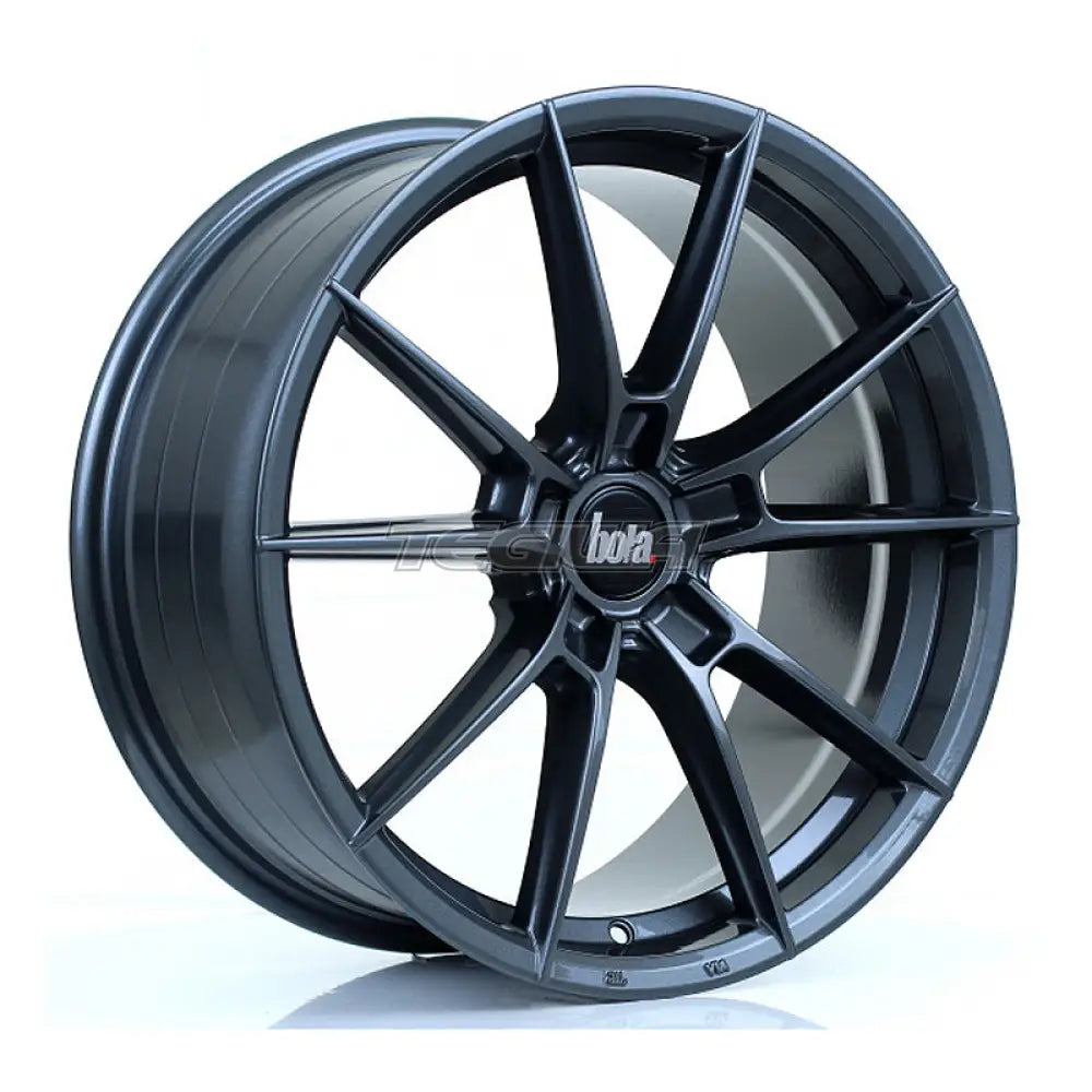 BOLA B19 Alloy Wheel 18x8 5x100 ET35 To 45 72.6mm CB Gloss Gunmetal Alloy Wheels