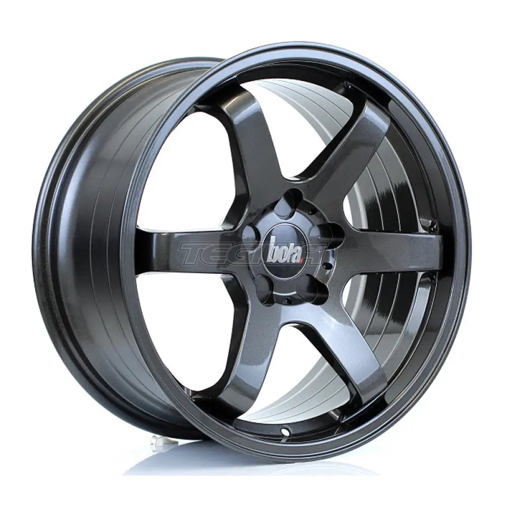 BOLA B1R Alloy Wheel 18x8.5 5x100 ET25 To 45 72.6mm CB Gloss Gunmetal Alloy Wheels