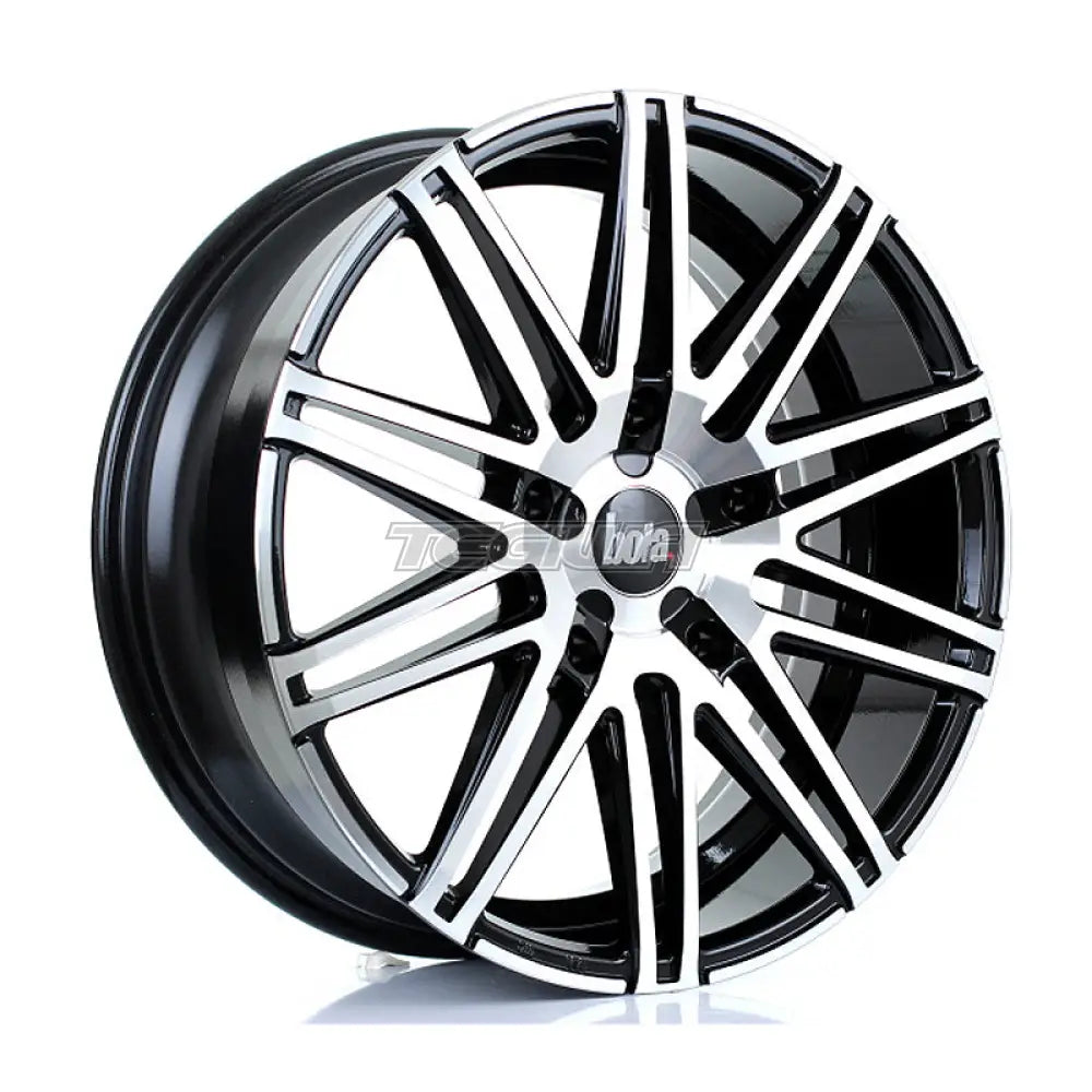 BOLA B20 Alloy Wheel 20x8 5x160 ET45 65.1mm CB Black Polished Face Alloy Wheels